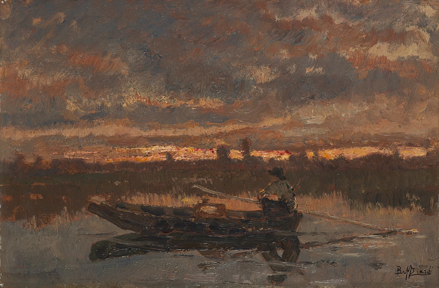 Pescatore al tramonto